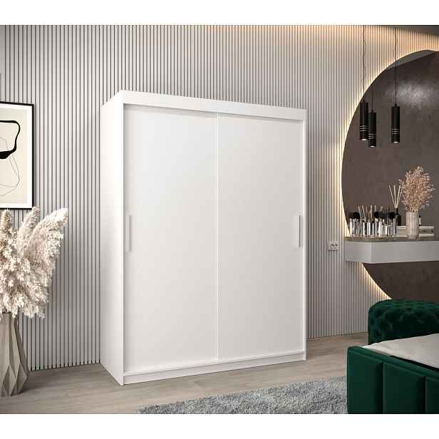 Skříň s posuvnými dveřmi v šířce 150 cm TIMEA - bílá