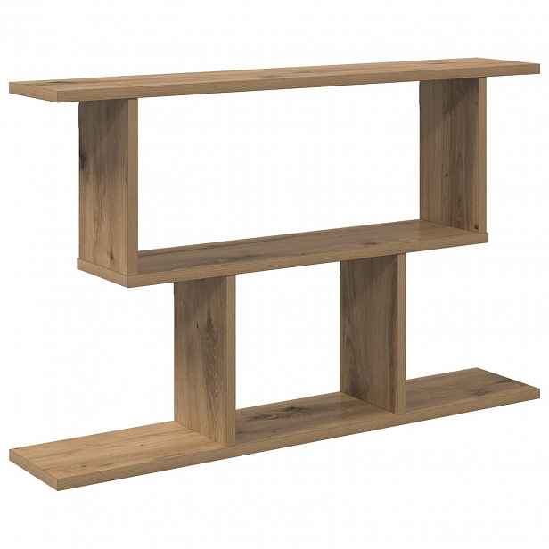vidaXL Nástěnná polička Dub artisan 80 x 15 x 50,5 cm Kompozitní dřevo