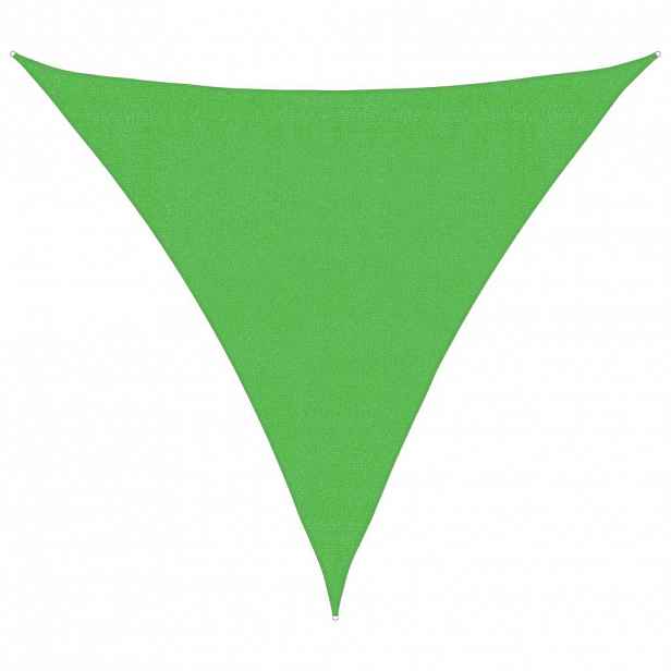 vidaXL Stínící plachta 160 g/m² světle zelená 3,6 x 3,6 x 3,6 m HDPE