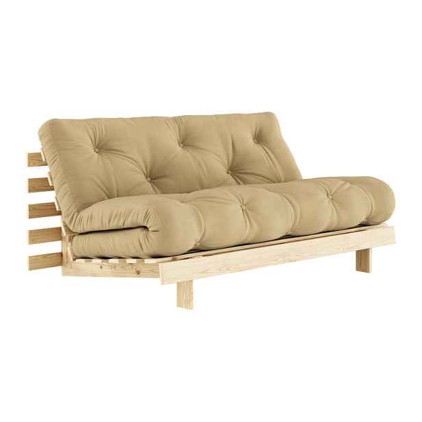 Žlutá rozkládací pohovka 160 cm Roots - Karup Design
