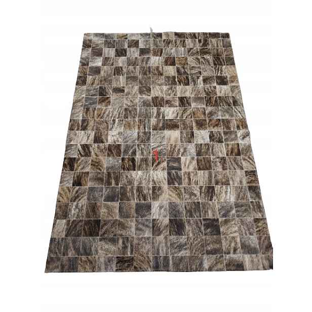 Designový Koberec Patchwork z hovězí kůže