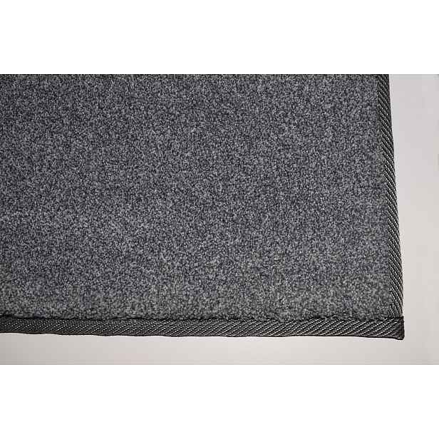 Kusový koberec Supersoft s bordurou 850 tm. šedý, 80x150, šedá, ložnice, Lano