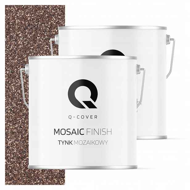 Mozaiková Omítka Mozaika 7 Kg Hnědá Tmavá M71 Ozdobná Pryskyřičná Fasáda