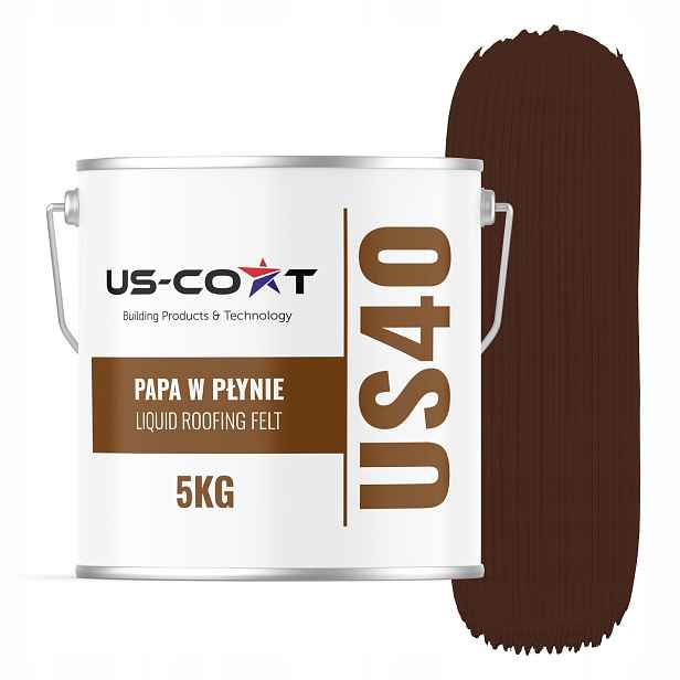 Tekutá Lepenka 5 Kg Údržbář Střech Ochranná Hydroizolace Teplý Bronz