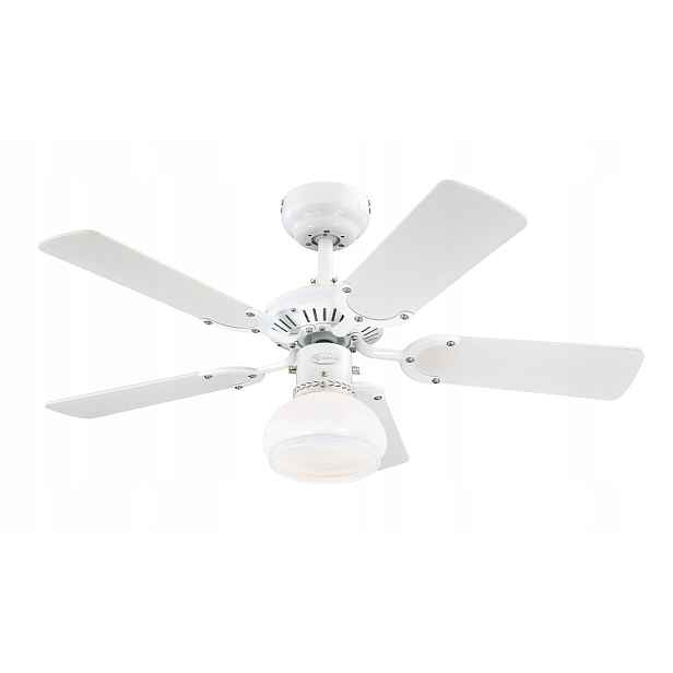 Ventilátor Stropní Ventilátor Lustr Lampa Radiance Bílá