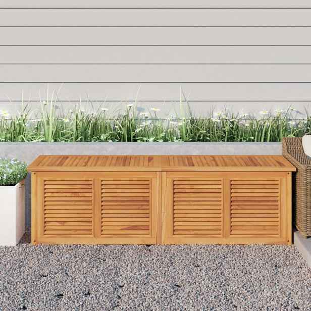 Zahradní úložný box s vložkou 175 x 50 x 53 cm masivní teak