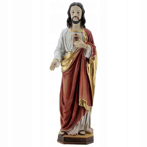Figurka Nejsvětější srdce Pána Ježíše Krista 29,6 cm vysoká