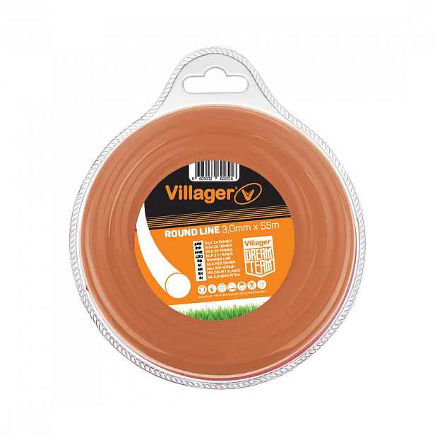 Kulatá struna do vyžínače Villager 3 mm × 55 m 3926.90.97
