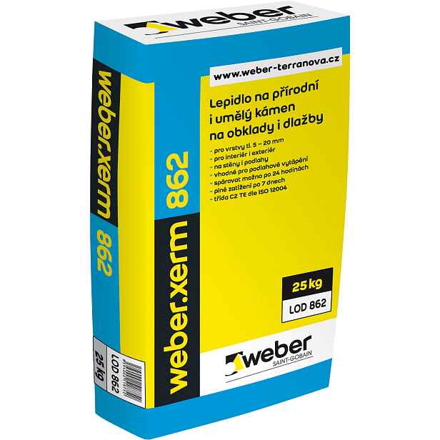 Lepidllo cementové C2TE weberxerm 862 25 kg