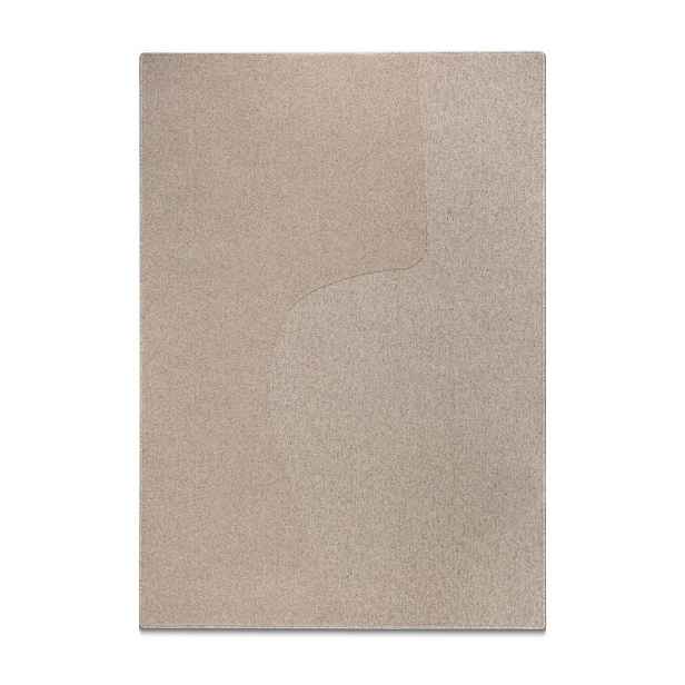 Taupe vlněný koberec 160x230 cm Abstract – Micadoni