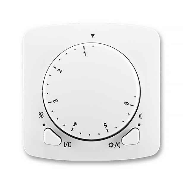 Termostat univerzální otočný ABB Tango bílá