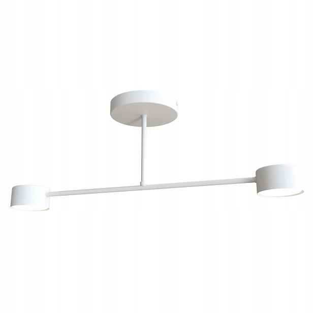 Stropní svítidlo dvojitá minimalistická bílá 60 cm do ložnice Emibig