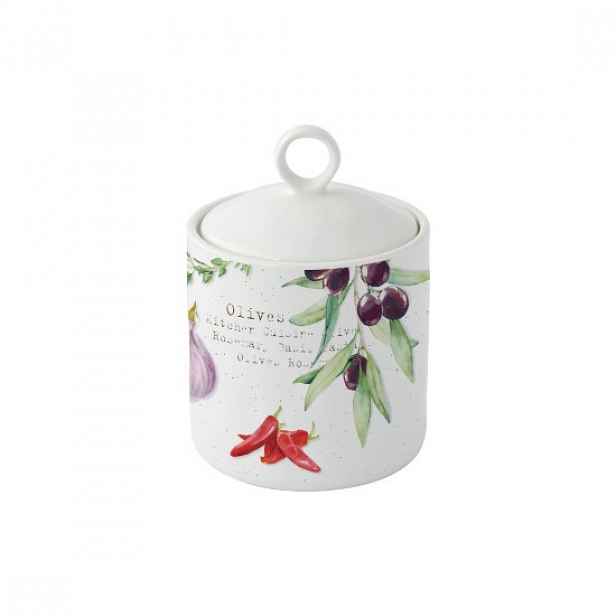 Úložná nádoba, porcelán, 9 cm, "HOME & KITCHEN" - Easy Life