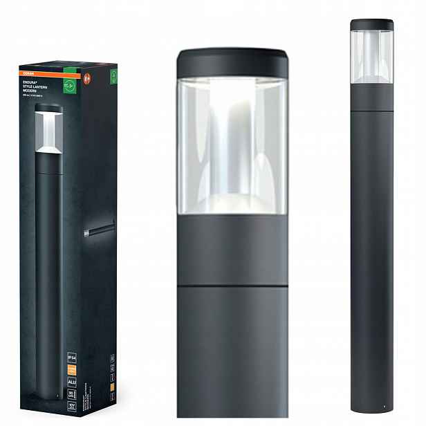 Zahradní sloupková venkovní Led lampa 12W 610lm 3000K IP44 Osram