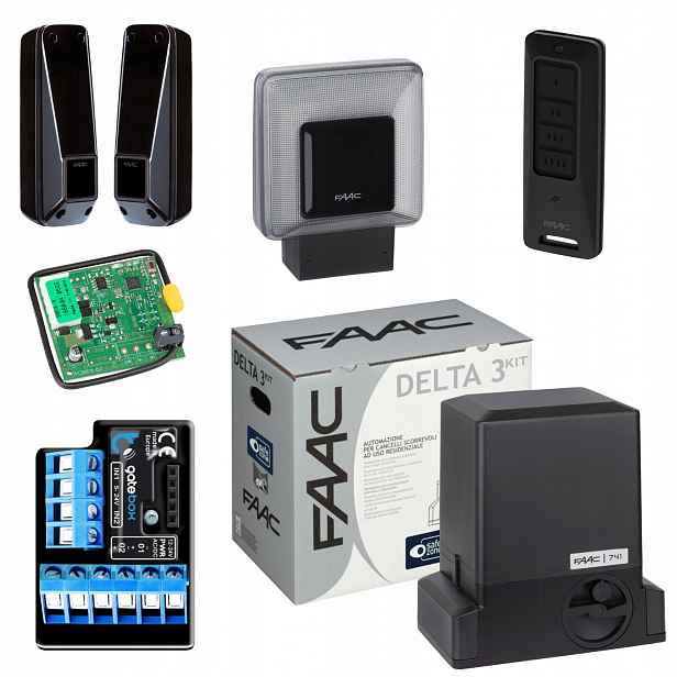 Faac DELTA3+ Modul WiFi Lampa Xled pohon posuvné brány automat