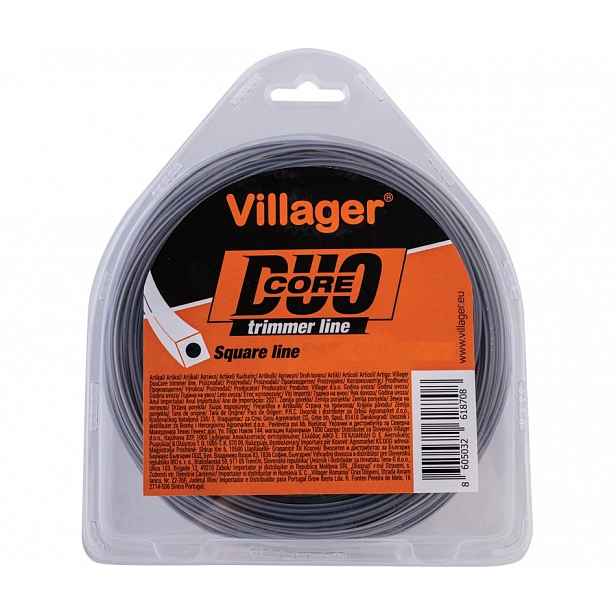 Hranatá struna do vyžínače Villager Duo Core 3 mm × 50 m 3926.90.97