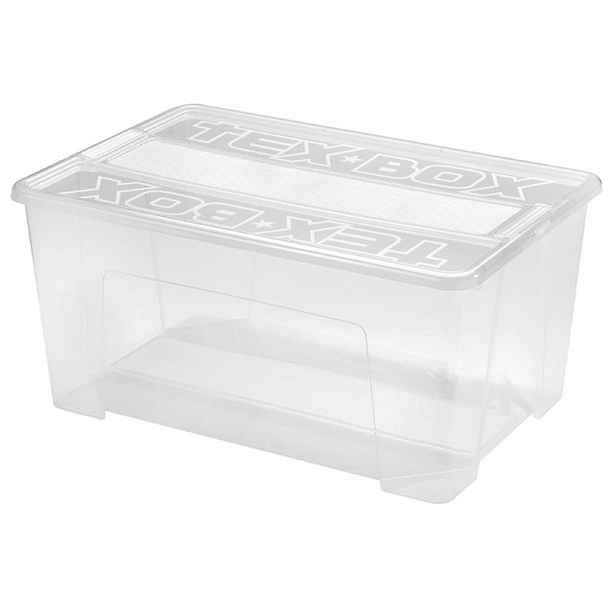 Plastový úložný box s víkem HEIDRUN TexBox 48l