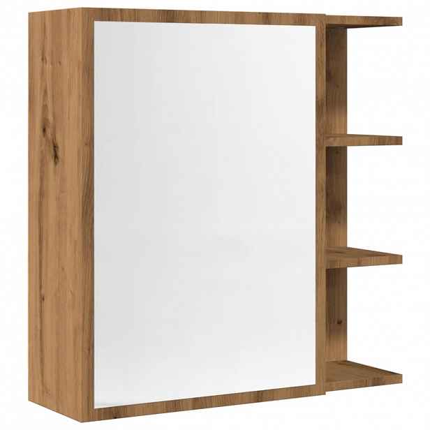 vidaXL Koupelnová skříňka zrcadlo dub artisan 62,5x20,5x64 kompozit