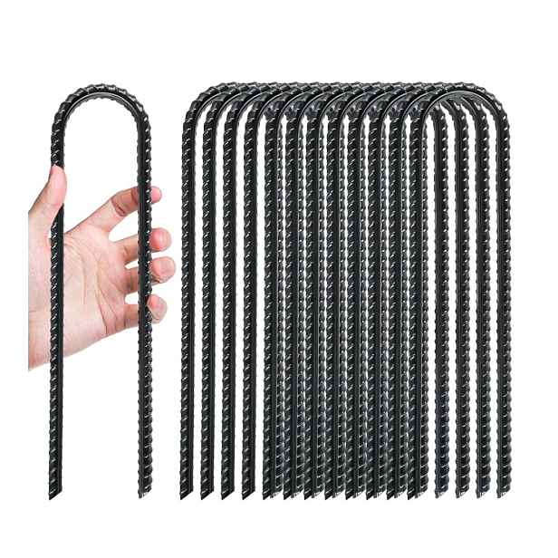 Sada armovacích kolíků pro zahradu 30 cm černá
