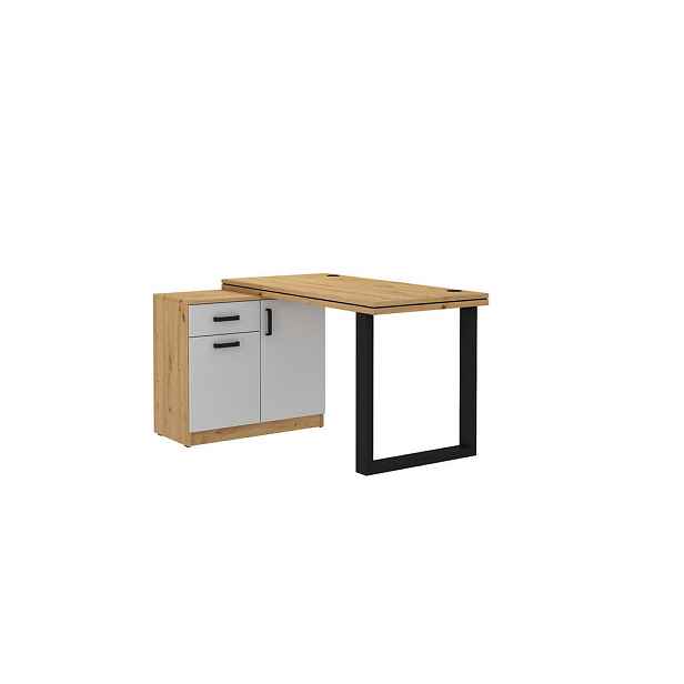 MASSENO PSACÍ STŮL MALTESA, 138x67x78,1 cm, dub Artisan