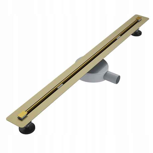 Proline 90 cm zlatý lineární odtok pod dlažbu ocel Gamma