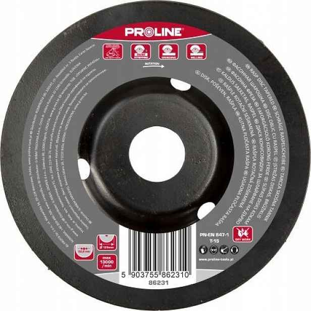 Šikmý kotouč s struhadlem Proline 86231 22,2 x 125 mm
