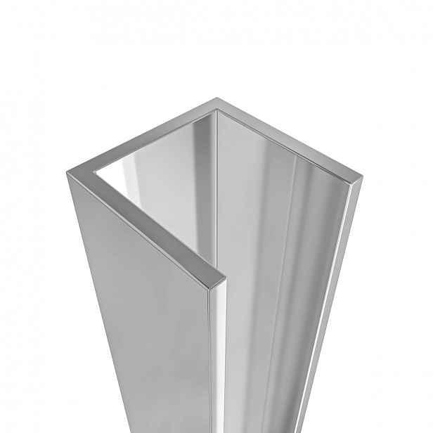 Stěnový profil pro instalaci do niky pro dveře a zástěny Marino a Volpe L/P - chrom - 10 mm