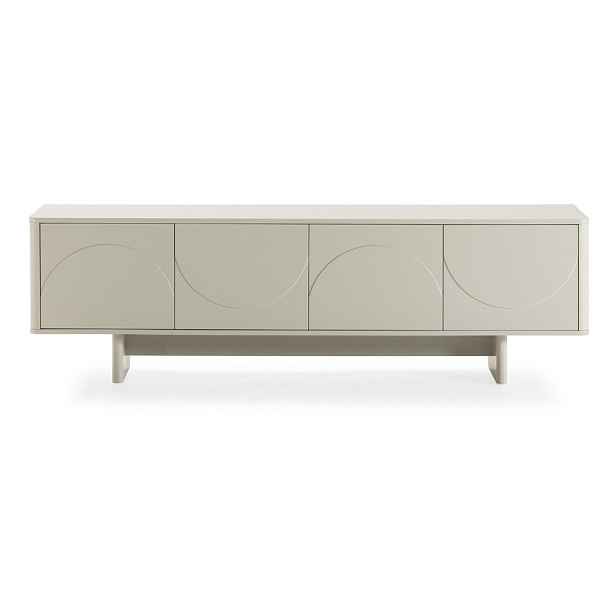 Krémový TV stolek 180x55x40 cm Solei – MOME