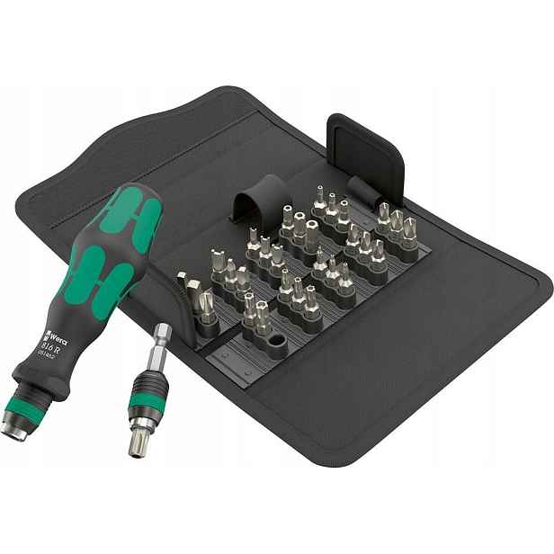 Sada bitů s držákem Rapidaptor 1/4" Kraftform Kompakt 71 Security Wera