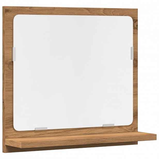 vidaXL Koupelnová skříňka se zrcadlem dub artisan 40x11x37 cm kompozit