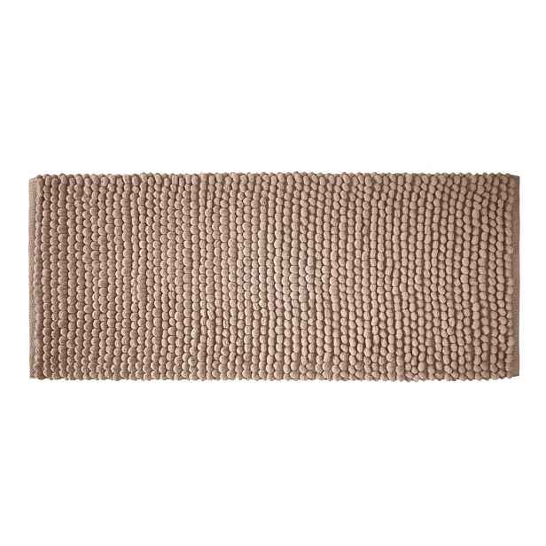 Hnědá koupelnová předložka 50x120 cm Aspen Bobble – Bianca