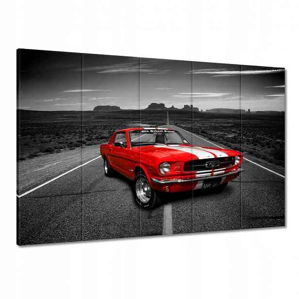 Obrazy 100x70 Červený Ford Mustang