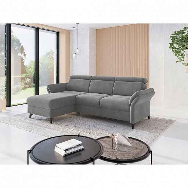 Sit & More ROHOVÁ SEDAČKA, textil, šedá