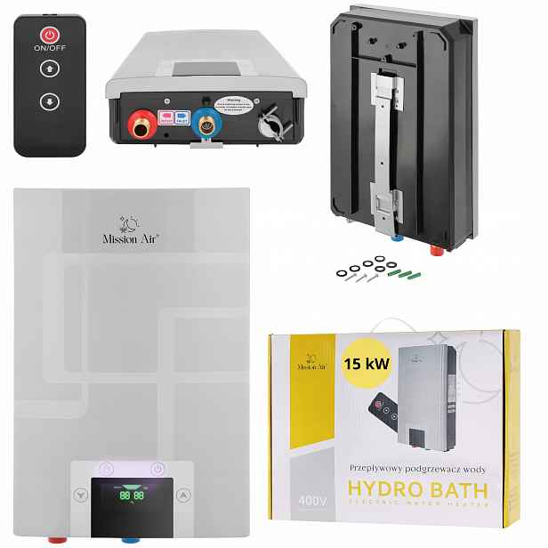 Elektrický průtokový ohřívač vody 15 kW 400 V