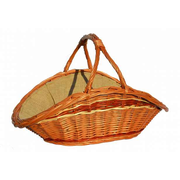 Proutěný koš na dřevo do krbu 70 cm Wiklina