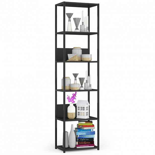 RAUMHIRSCH FURNITURE STOJACÍ REGÁL Černý, černý 192/50/32