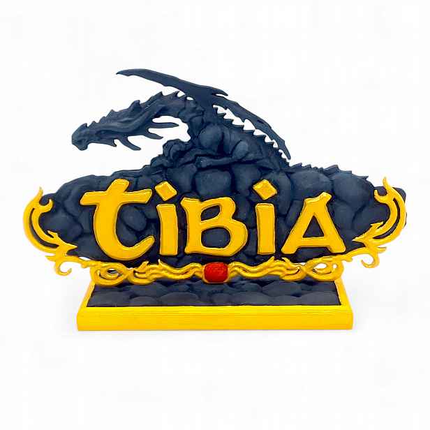Tibia Hra Ozdobná figurka Sběratelská Fanouškovská dekorace Drak