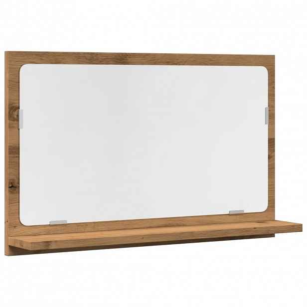 vidaXL Koupelnová skříňka se zrcadlem dub artisan 60x11x37 cm kompozit