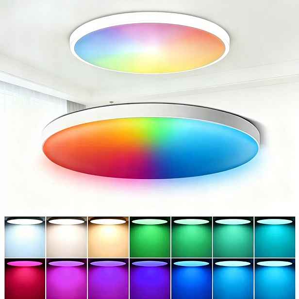Stropní Svítidlo stropní svítidlo Led Rgb 2700-6500 K 30 cm stmívatelná 24 W Dálkový Ovladač