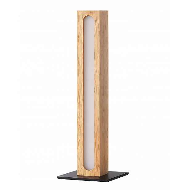 Dřevěná stolní lampa Edishine, dotyková funkce s pamětí, plynule stmívatelná