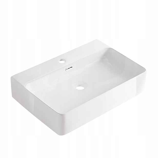 Umyvadlo Na Desku 60x42 cm Keramické Cloe Nastavitelné Obdélníkové Aquauno