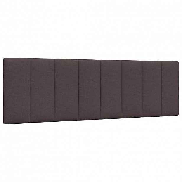 vidaXL Polštář na čelo postele Hanko tmavě hnědý 160 cm textil