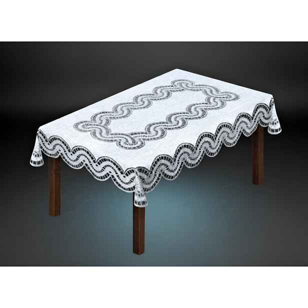 Žakárový ubrus EDUCA více rozměrů šedá MyBestHome Rozměr: 150x100 cm