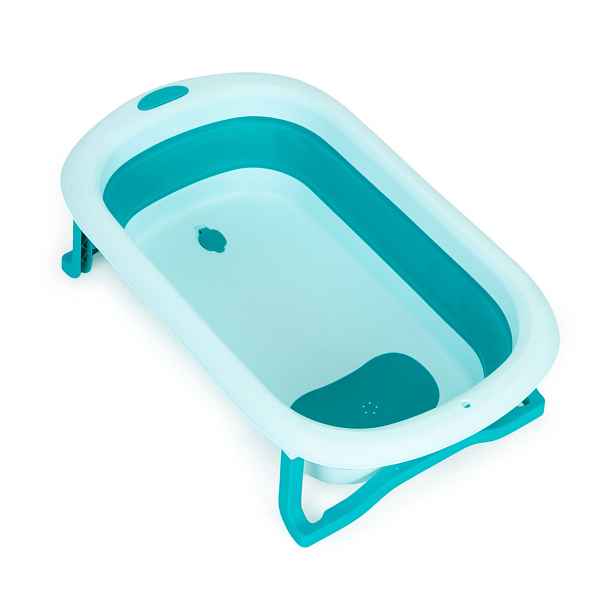 ECOTOYS Skládací dětská vanička Pirko modrá