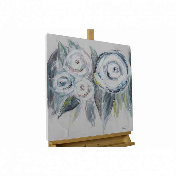 KUNSTLOFT RUČNĚ MALOVANÝ AKRYLOVÝ OBRAZ MODRÝ, 60/60 CM