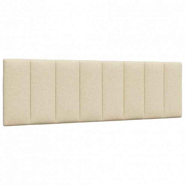 vidaXL Polštář na čelo postele Hanko krémový 160 cm textil