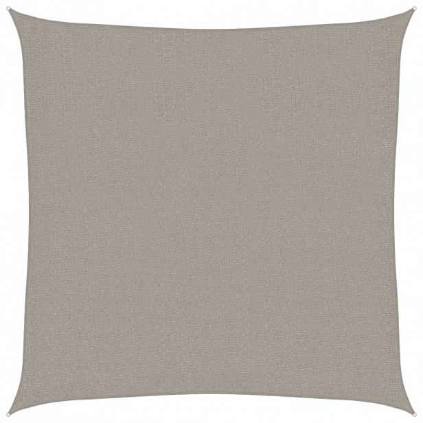 vidaXL Stínicí plachta 160 g/m² čtverec světle šedá 2 x 2 m HDPE