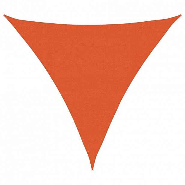 vidaXL Stínící plachta 160 g/m² oranžová 4 x 4 x 4 m HDPE