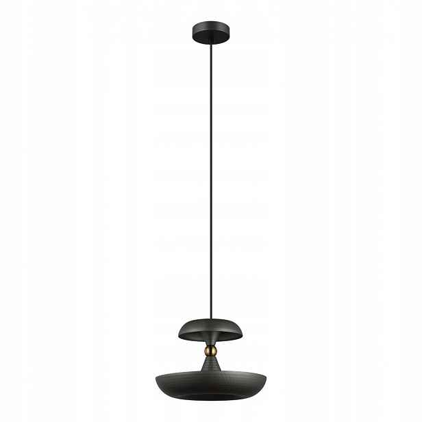 Marina Moderní šedá závěsná lampa Kulatý Stínidlo E27 40W