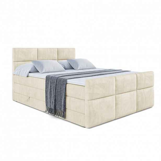 ALTDECOR POSTEL boxspring OHIO-Z KING – 200 x 200 – H3/H4 – béžová